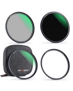 K&F Concept 49mm Magnetic Filter Kit UV/CPL/ND1000 With Magnetic Ring And Case