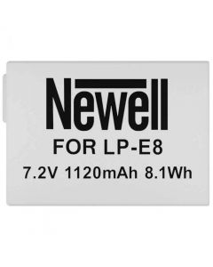 Newell Canon LP-E8 Replacement Lithium Rechargable Battery - 1120mAh