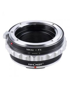 K&F Concept Camera Lens Adapter Ring Compatible with AI G AF-S Mount Lens to Fuji FX X-Pro1 XT4 X-M1 X-A1 X-E1 Adapter - KF06.109