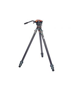 3 Legged Thing Mike Carbon Fibre Tripod with Leveling Base + AirHed Cine Standard