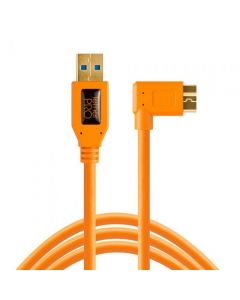 Tether Tools TetherPro 4.6m USB 3.0 to Micro-B Right Angle Cable - Orange