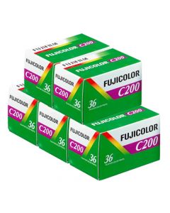 Fujifilm Fujicolor C200 Colour 36 Exposure 35mm Film - 5 Pack