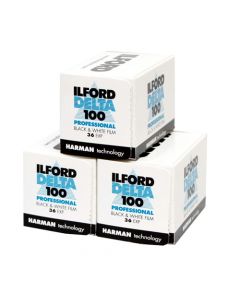 Ilford Delta 100 Professional Black & White 36 Exposure 35mm Film - 3 Pack