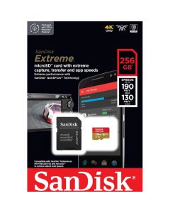 SanDisk Extreme 256GB 190MB/s Micro SD Card