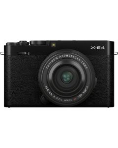 Fujifilm X-E4 Digital Mirrorless Camera with XF 27mm f2.8 WR Lens - Black