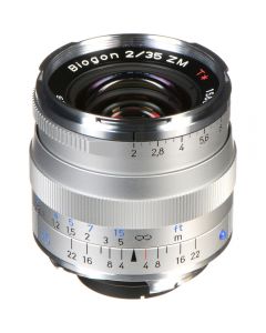 Zeiss 35mm f2 Biogon T* ZM Leica M Mount Lens - Silver