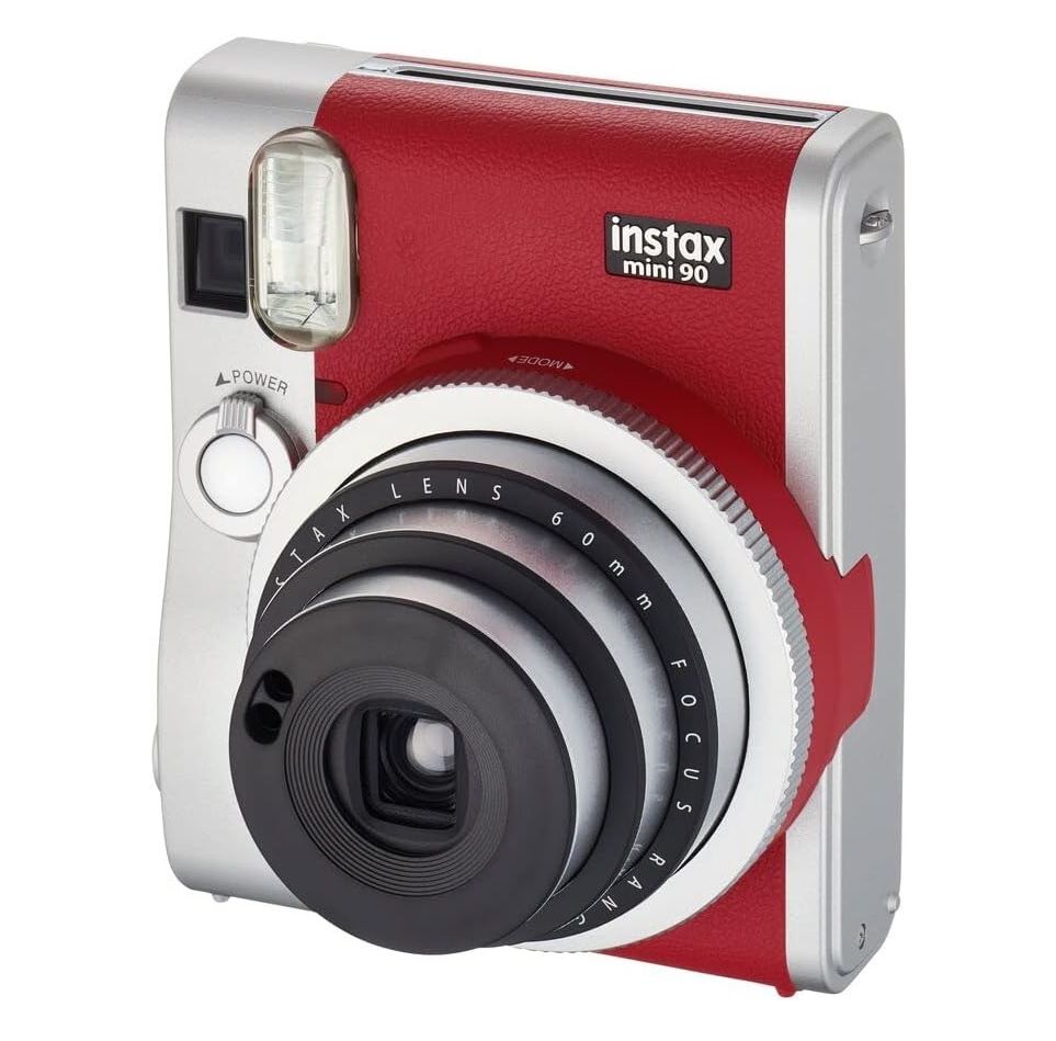  Fujifilm Instax Mini 90 Instant Film Camera (Brown) :  Electronics